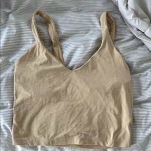 Women's tan lulu align bra size 6